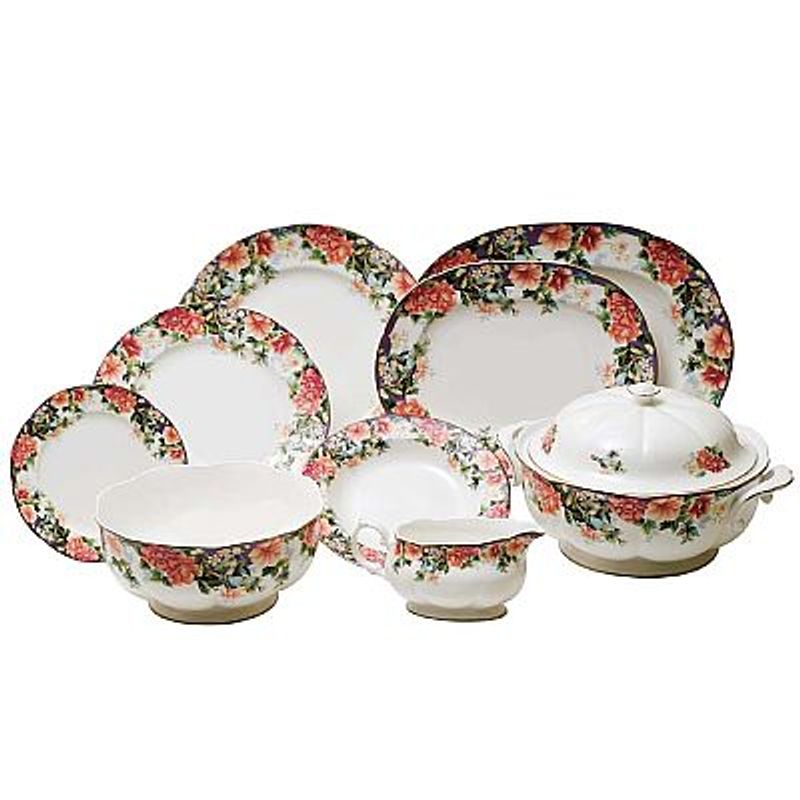 Jogo Jantar 42 peças Tropical Paradise - MCD Jogo Jantar 42 peças Tropical Paradise - MCD