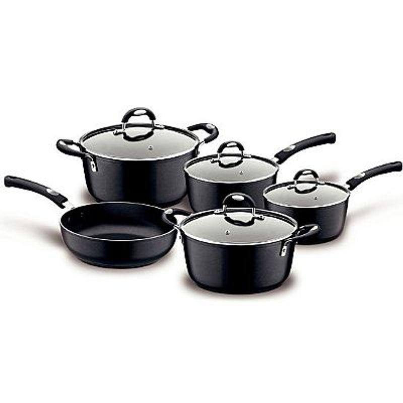 Jogo Panela  Mônaco Preto 5 Peças - Tramontina Jogo Panela  Mônaco Preto 5 Peças - Tramontina