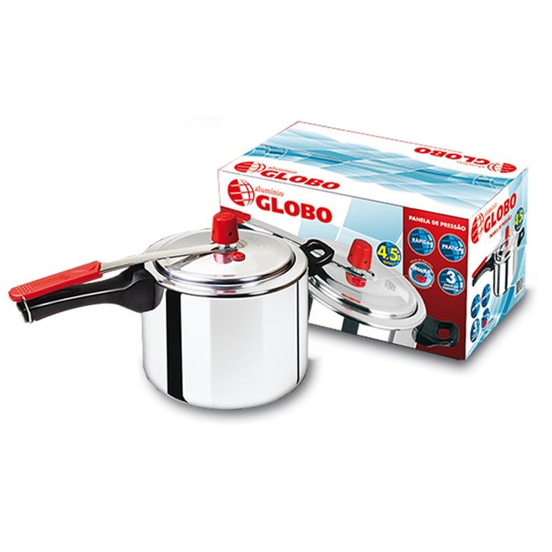 Panela de Pressão em Alumínio 4,5 l Globo Panela de Pressão em Alumínio 4,5 l Globo