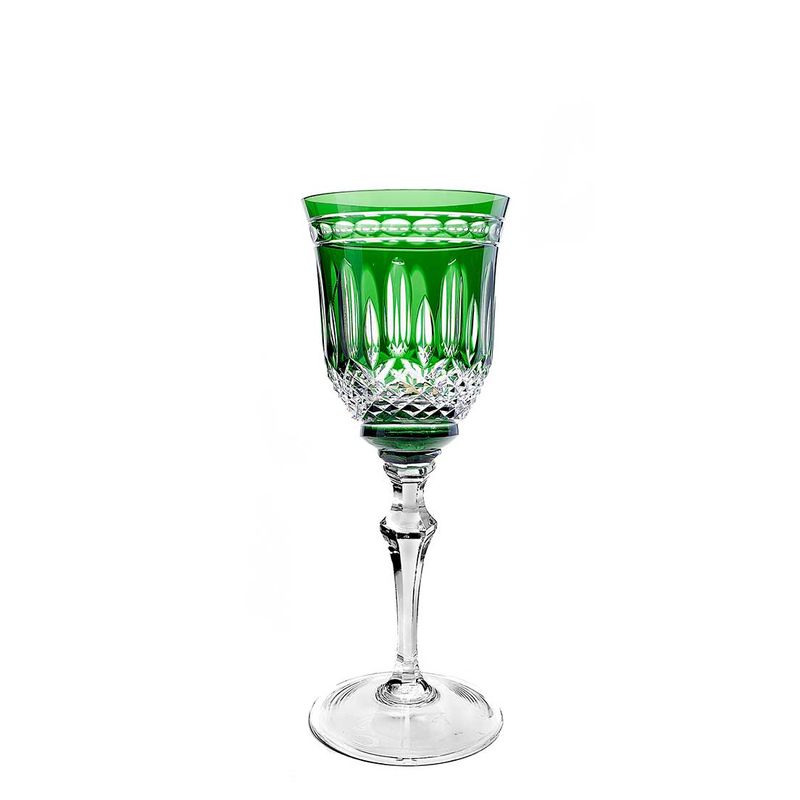Taça de Cristal Vinho Tinto 350 ml Verde Escuro - Strauss