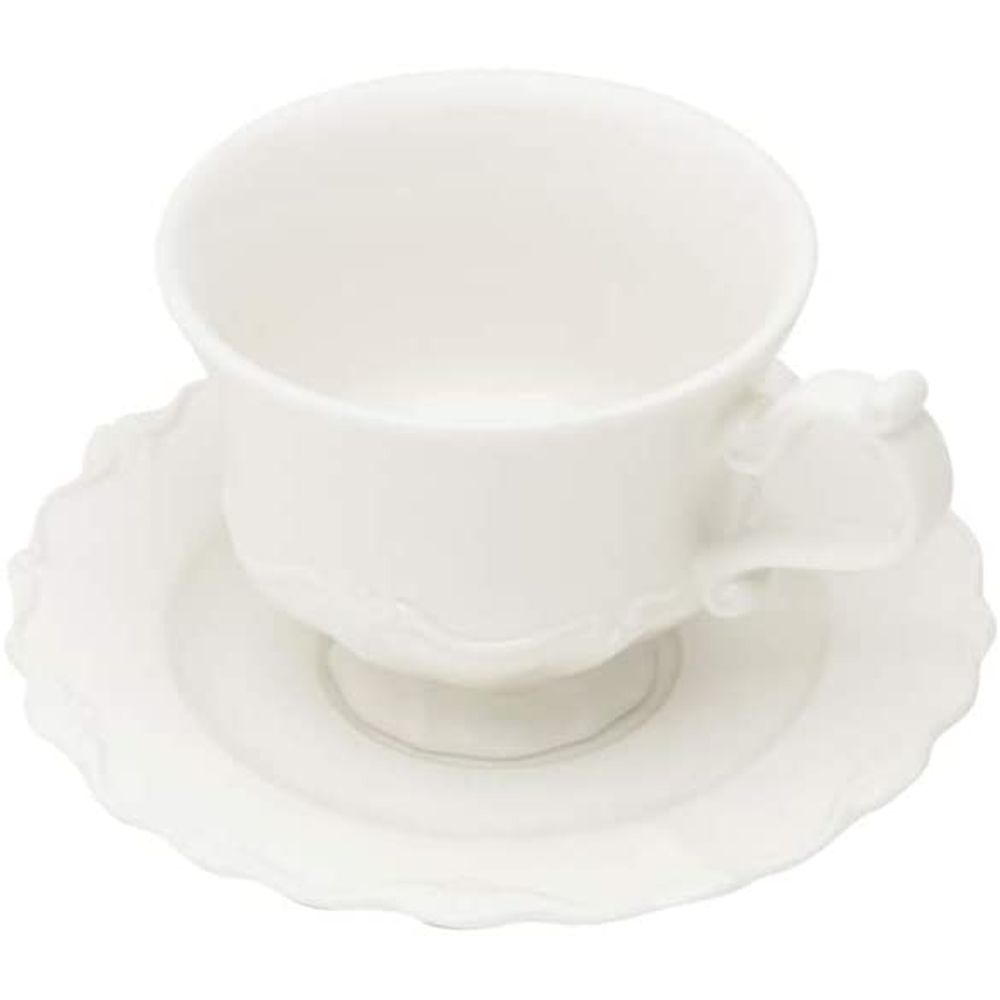 Jogo 6 Xícaras de Chá com Pires Itália Coquinho 200ml Porcelana Branca no  Shoptime