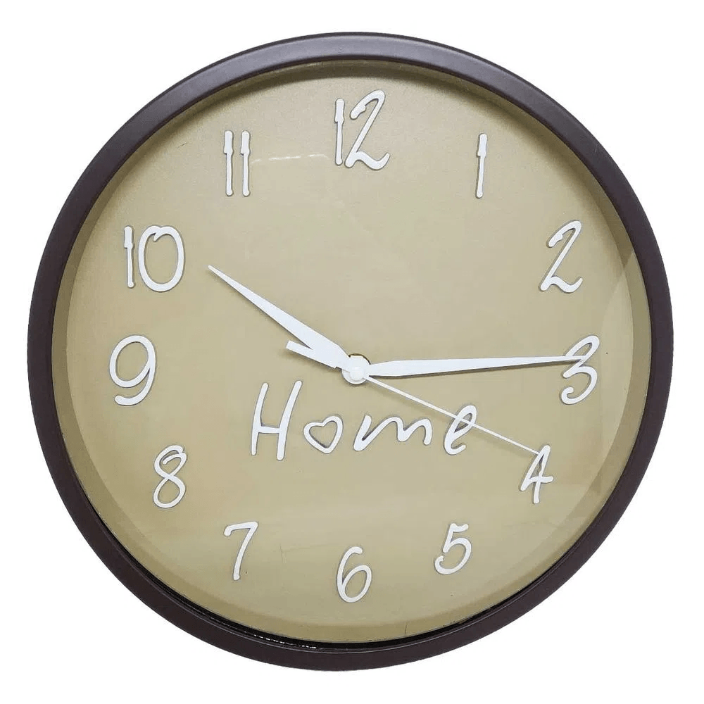 Relógio de Parede Redondo Home 30 cm YINS - Casa Goianita