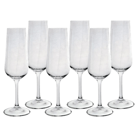 Jogo 6 Taças Vinho Branco em Cristal Ecológico Strix 360 ml Bohemia