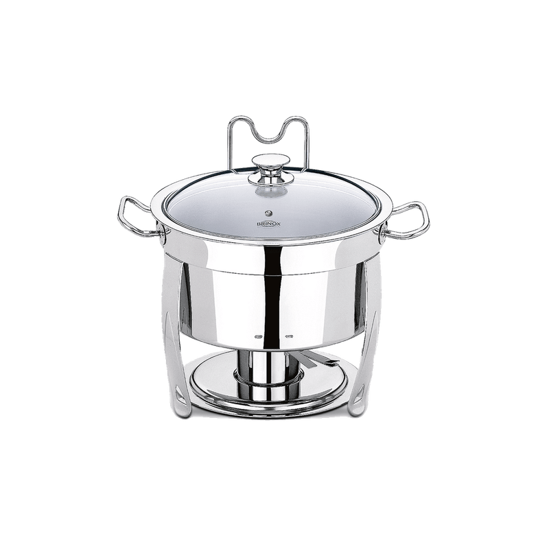 Rechaud-Redondo-8-Litros---Savoy-33-x-43-cm---Brinox Rechaud-Redondo-8-Litros---Savoy-33-x-43-cm---Brinox
